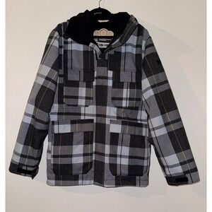 Bonfire Snowboarding Company Baker Jacket Mens Medium Plaid 20th Anniversary